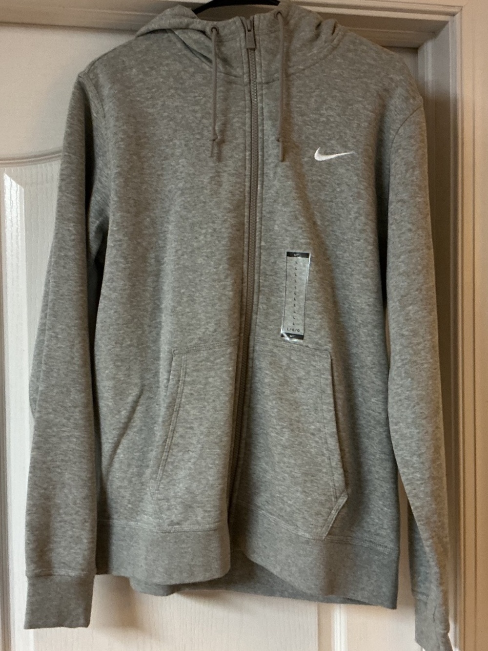Nike Zip Up Hoodie Gray Men’s Large NWT